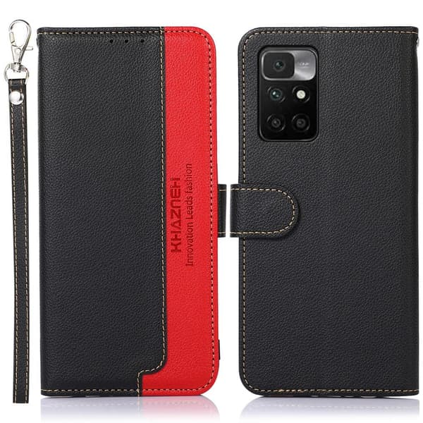 KHAZNEH Xiaomi Redmi 10 Lommebok-deksel - Svart
