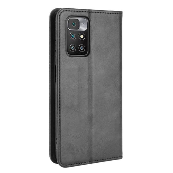 Xiaomi Redmi 10 Vintage Plånboksfodral - Svart