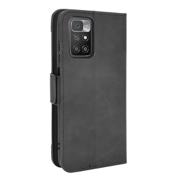 Wallet Stand Flip Phone Case til Xiaomi Redmi 10 - Sort