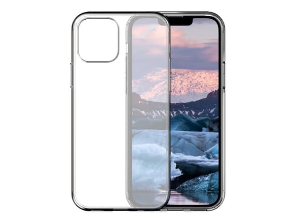 dbramante1928 Greenland - Baksidesskydd för mobiltelefon - fastsnäppbar - 100 % återvunnen plast - klar - för Apple iPhone 12, 12 Pro