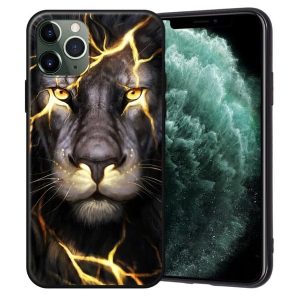 Cool cover med løve og blink i unik mønster iphone