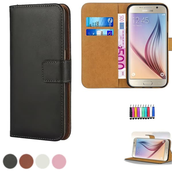 Samsung Galaxy S7 Edge - Læder cover / Beskyttelse Pink