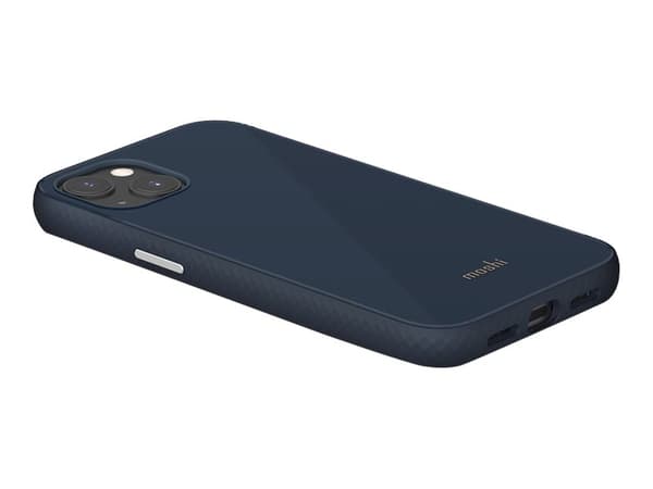 Moshi iGlaze - Baksidedeksel for mobiltelefon - hard polymer, soft polymer - skiferblå - for Apple iPhone 13 Pro Max