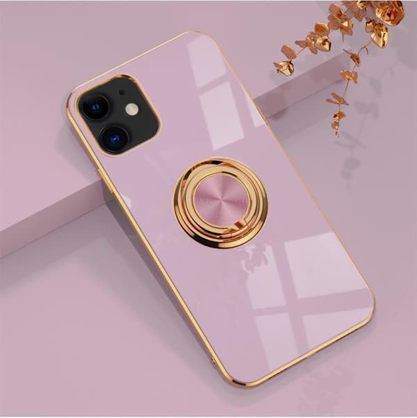 Lyxigt Stilrent skal ‘iPhone 13‘ med ring ställ-funktion Guld