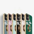 Miniatyrbild 8 av 9: Lyxigt Stilrent skal ‘iPhone 13 Pro• med ring ställ-funktion Guld