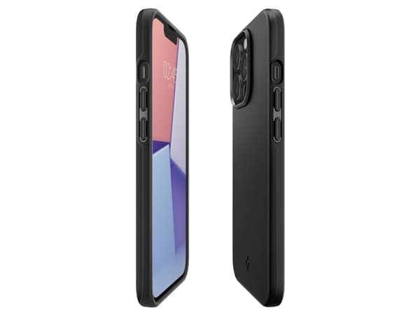 Spigen Thin Fit, Omslag, Apple, iPhone 13 Pro, 15,5 cm (6.1"), Svart