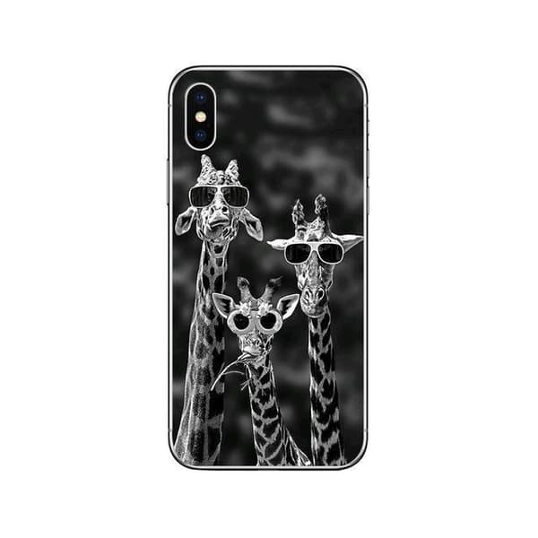 Hauskoja kirahveja aurinkolaseilla iPhone 13 Pro Max Mini iPhone 13 Mini