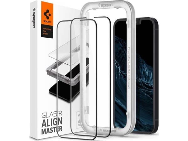 Spigen AGL03387, Suojus, Apple, iPhone 13 / 13 Pro, 15,5 cm (6.1"), Musta