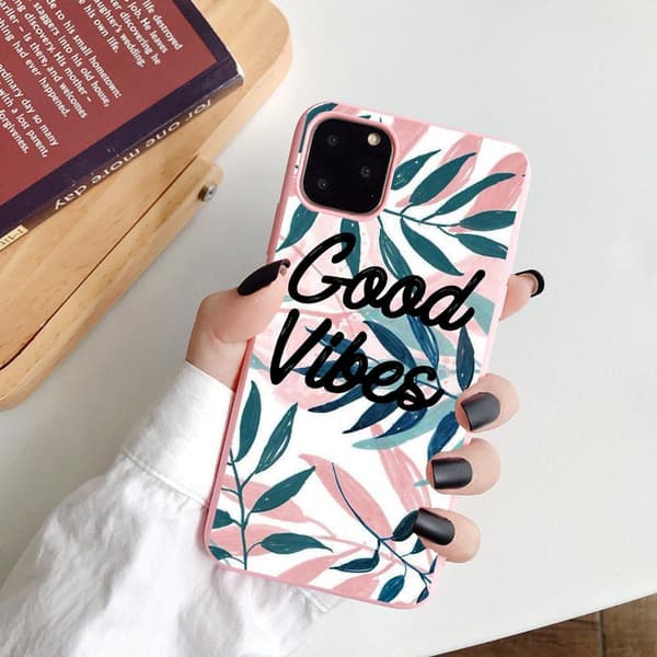 iPhone 13 & 12 Pro Max Mini case tropisk ''good vibes''