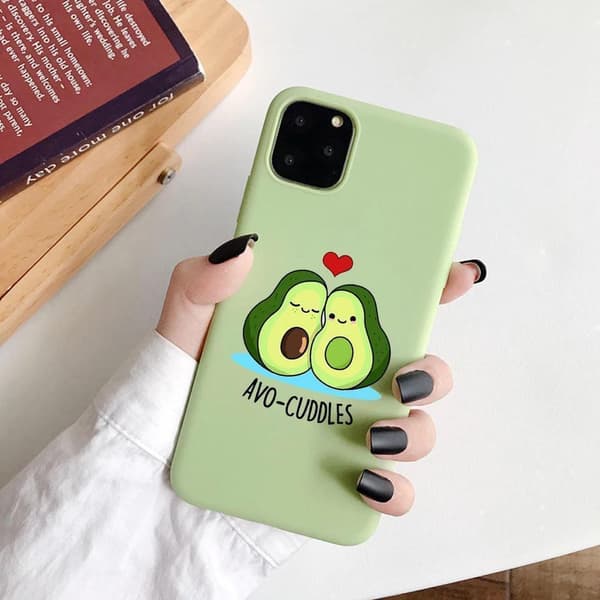 iPhone 13 Pro Max Mini skal avokado myser avo-cuddles grön