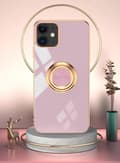 Miniatyrbillede 9 af 9: Luksuriøst stilfuldt ‘iPhone 13 Mini’ etui med ringstander funktion Guld