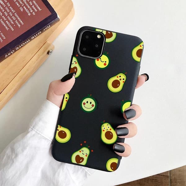 iPhone 13 Pro Max Mini skal glad avocado grøn sort iPhone 13 Pro Max