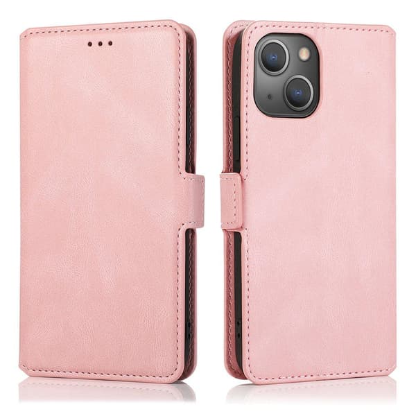 Praktiskt Floveme Plånboksfodral - iPhone 13 Mini Roséguld