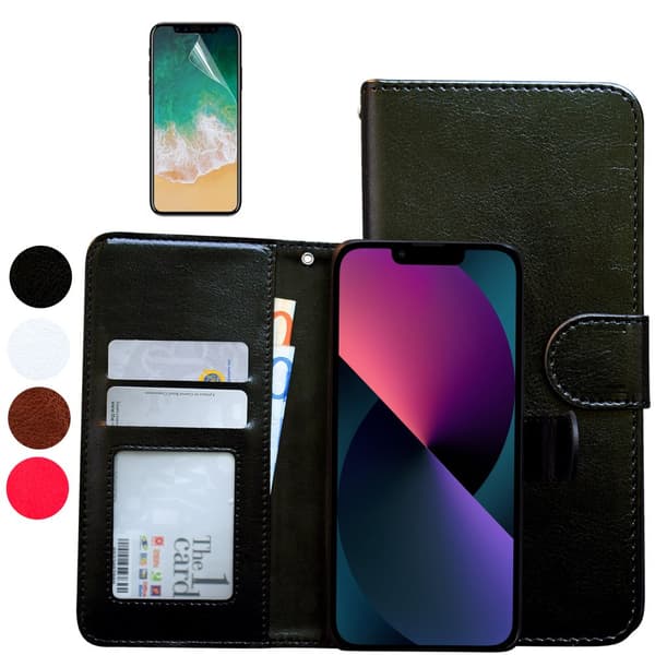 Komfort & Skydd iPhone 13 mini - Läderfodral!