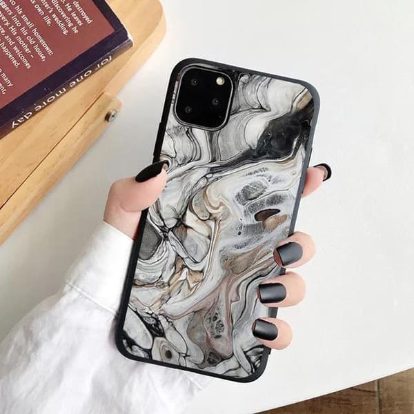 iPhone 13 Pro Max Mini kuori marmorikivi vesiväri