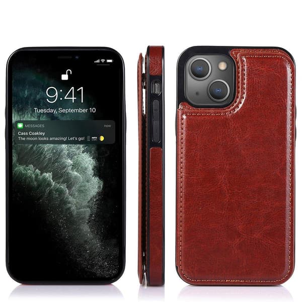 Genomtänkt Skal med Kortfack - iPhone 13 Mini
