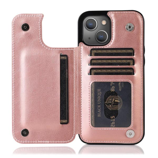 Genomtänkt Skal med Kortfack - iPhone 13 Mini