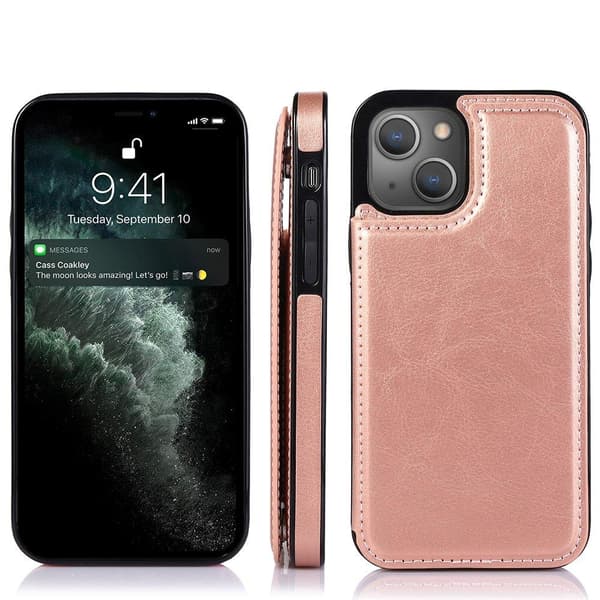 Genomtänkt Skal med Kortfack - iPhone 13 Mini