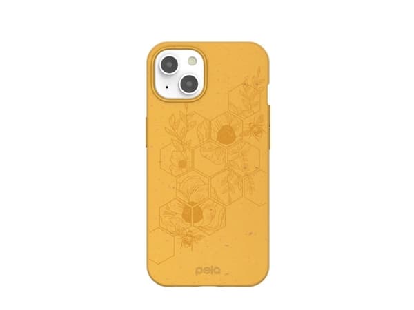 Pela Classic Honey ympäristöystävällinen iPhone 13 -kotelo - Hive Edition