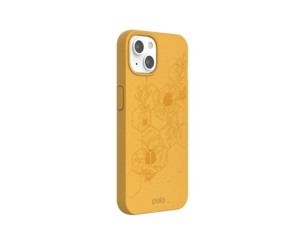 Pela Classic Honey ympäristöystävällinen iPhone 13 -kotelo - Hive Edition