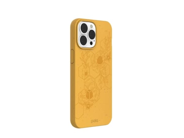 Pela Classic Honey Miljøvennlig iPhone 13 Pro Max-deksel - Hive Edition.