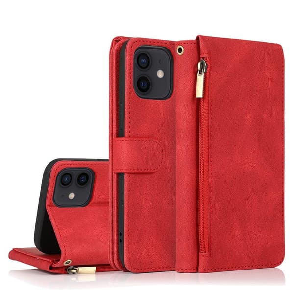 iPhone 12 - Professionellt Robust Floveme Plånboksfodral