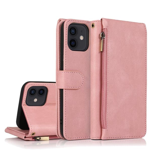 iPhone 12 - Professionellt Robust Floveme Plånboksfodral