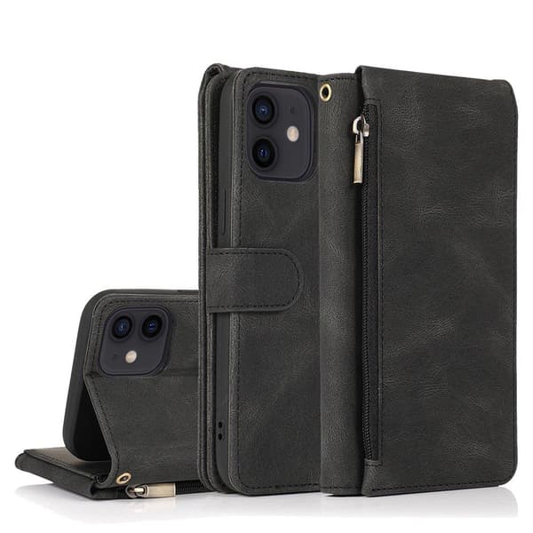 iPhone 12 - Professionellt Robust Floveme Plånboksfodral