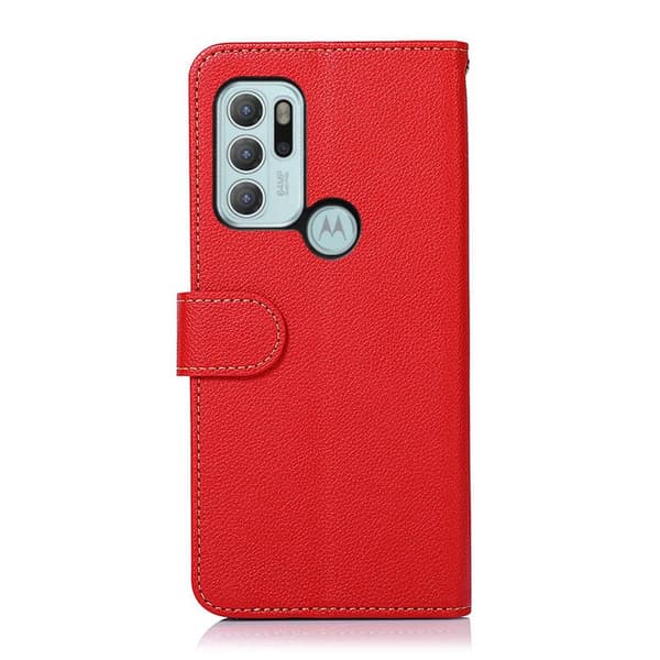 KHAZNEH Motorola Moto G60s Lommebok-deksel - Rød