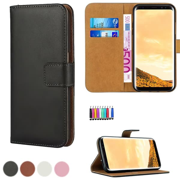 Samsung Galaxy S8 - Læder cover / Beskyttelse Brown