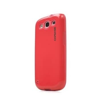 CAPDASE Polimor till Samsung Galaxy S3 i9300 (Röd) + Skärmskydd