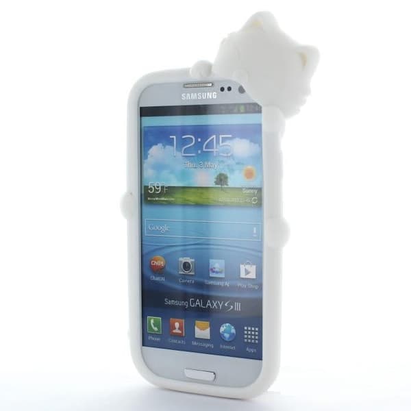Kiki Silikonskal till Samsung Galaxy S3 i9300 (Vit)