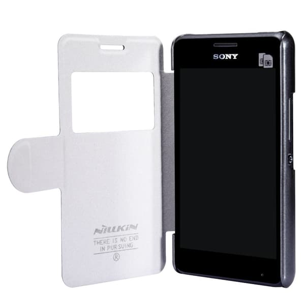 Nillkin Fresh Series View till Sony Xperia E1 (Svart)