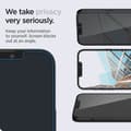 Miniatyrbild 6 av 11: Spigen 2-Pack Privacy Härdat Glas Skärmskydd iPhone 13 Pro Max
