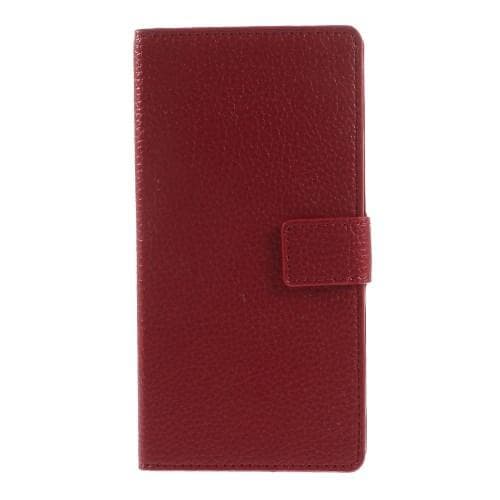 Litchi Plånboksfodral till OnePlus One (Röd)