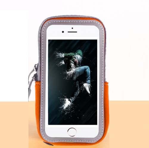 Universalt sportarmband för mobiler upp till 6.5 tum - Orange