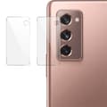 Miniatyrbild 2 av 5: IMAK 2Pcs Pack Kameralinsskydd i Härdat Glas Galaxy Z Fold 2 - Clear