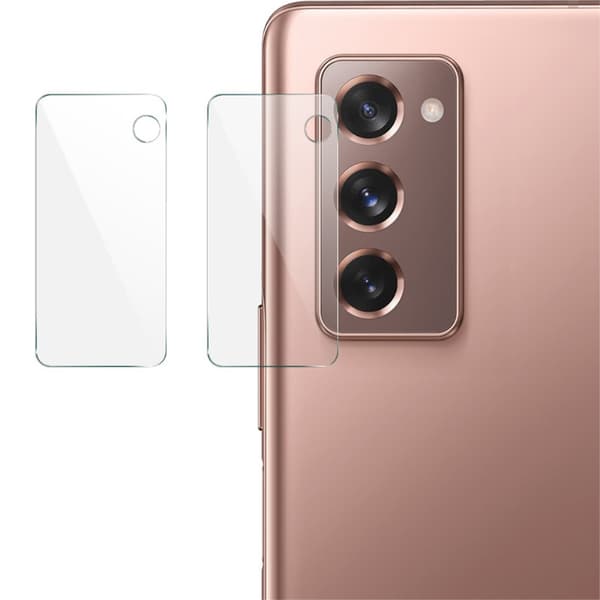 IMAK 2Pcs Pack Kameralinsskydd i Härdat Glas Galaxy Z Fold 2 - Clear