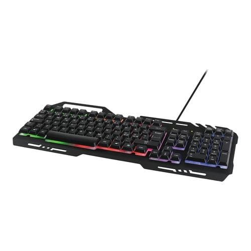 Deltaco Tangentbord, RGB belysning, metal ramm, USB, svart