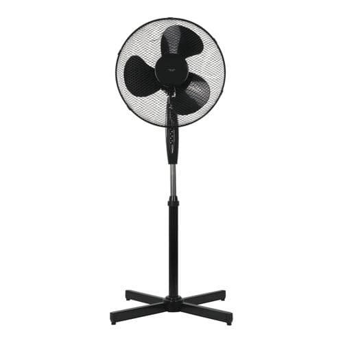 Nordic Home - Golvfläkt 410mm, tre hastigheter, 50W - Svart