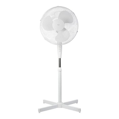 Nordic Home - Floor fan 410mm 3 speed 50W - Vit