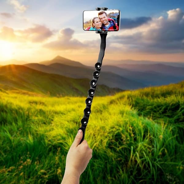 Celly Snake Flexibel selfie-stick - Svart