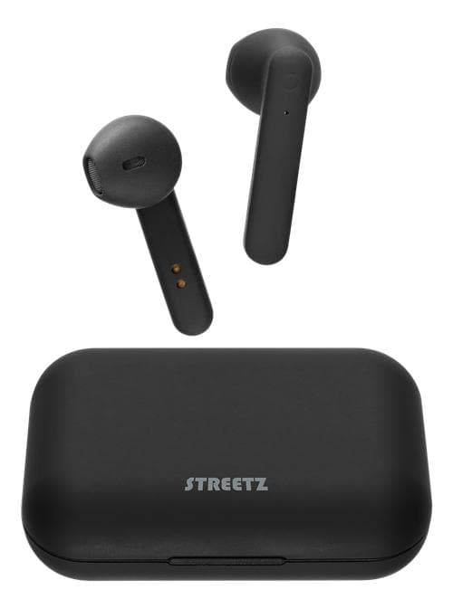 STREETZ True Wireless Stereo hörlurar med laddningsetui, semi-in-ear, BT 5