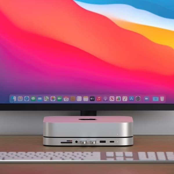 Satechi aluminiumstativ och hubb för Mac Mini