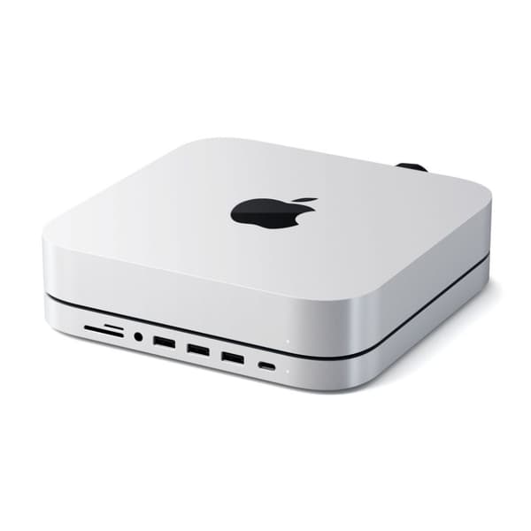 Satechi aluminiumstativ och hubb för Mac Mini