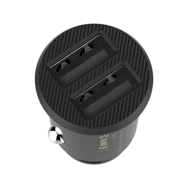 Baseus Grain Billaddare Mini Universal Smart 2x USB 3.1A Svart