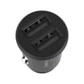 Miniatyrbild 3 av 5: Baseus Grain Billaddare Mini Universal Smart 2x USB 3.1A Svart