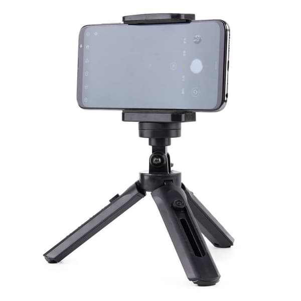 Mini Tripod telefonhållare selfie stick GoPro Svart