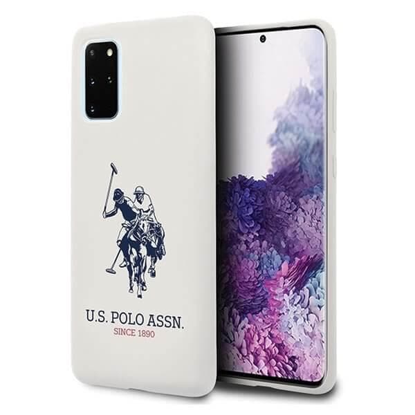 U.S. Polo Assn. Silicone Collection Samsung Galaxy S20 Plus Skal Vit