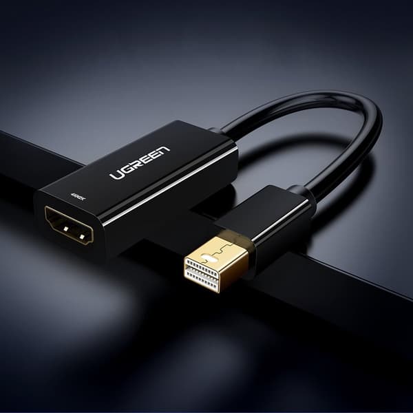Ugreen 4K HDMI female Mini DisplayPort Thunderbolt 2.0 Kabel Vit